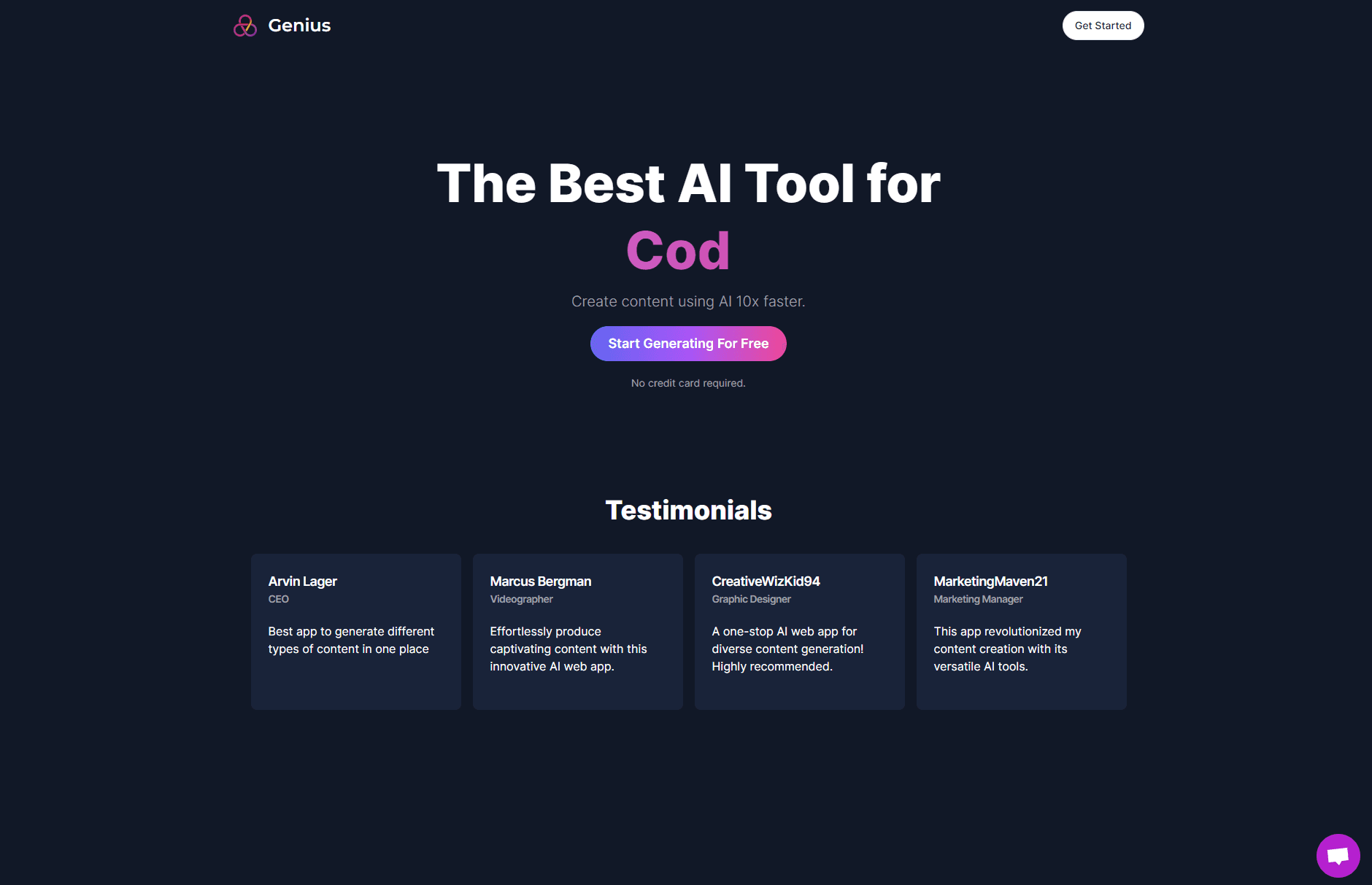 Genius AI SaaS